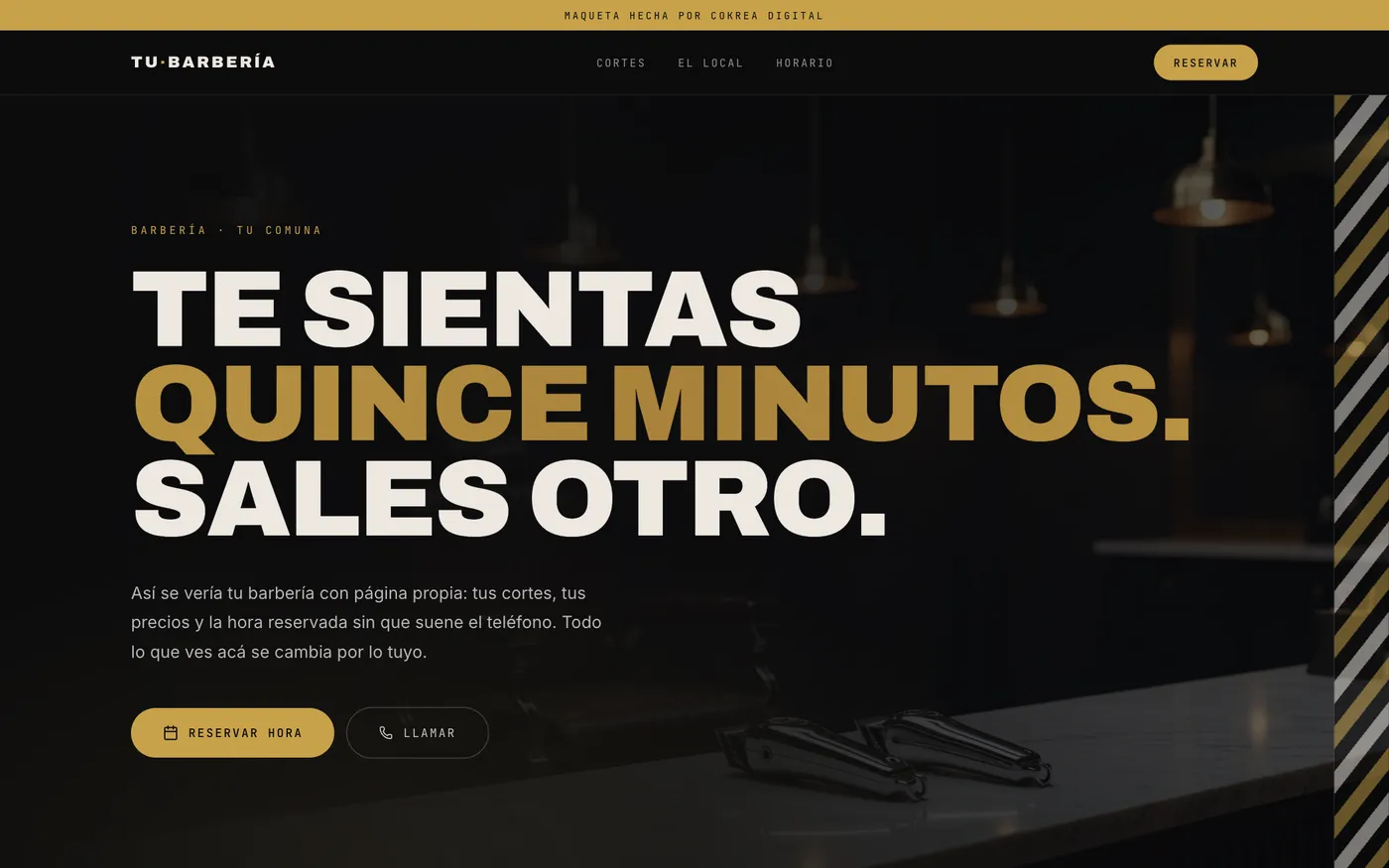 Concepto TU BARBERÍA